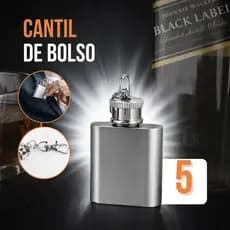 Cantil de Bolso Porta Whisky Tequilla Licor Mini Garrafa Inox 28ml Chaveiro