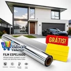 Insulfilmes 50ctm espelhado prata