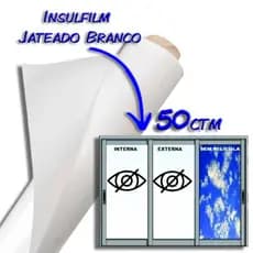 Película Adesiva Insulfilm Efeito Vidro Jateado para portas, janelas, Blindex, vidros