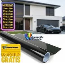 Pelicula adesivo tipo insulfilm 1mt, G5 G20 G35 fume Automotiva e para vidros Janela, blindex
