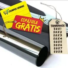Insulfilm Metalizado Titanium 50cm  G5 Poliéster Anti Risco PROFISSIONAL 5 ANOS DE GARANTIA