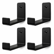Gancho Suporte De Parede Multiuso L Preto Organizador Casa Toalha Bolsa Chaves Pendurar Multiuso Resistente