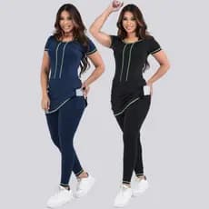 Kit 2 Macacão Com Costura Fitness Moda Evangélica  Caminhadas Academia Treinos Funcional Modesto