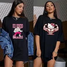 Kit 2 Camisetas De Treino Academia Feminina Blusa Crossfit Corrida