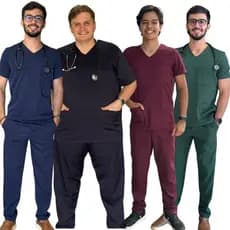 PIJAMA CIRURGICO SCRUB MASCULINO TECIDO TWOWAY