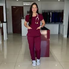 SCRUB JOSI MANGA PRINCESA TECIDO TWOWAY