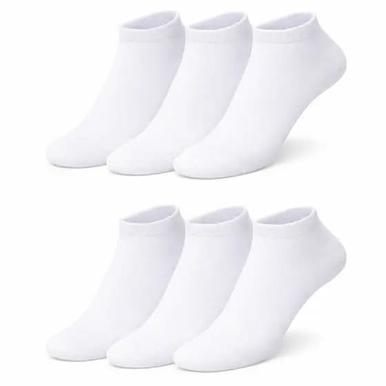 Kit 3 6 9 12 Pares MEIA SOQUETE Unissex Algodão Premium Antiderrapante Confortável 35-40 / 40-46