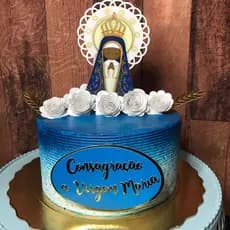 Topo de bolo personalizado, tema: Nossa Senhora