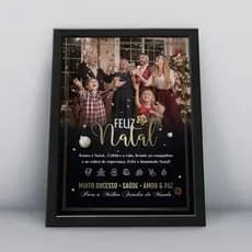 Quadro decorativo personalizado, tema: Natal