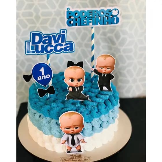 Topo de Bolo Personalizado. Tema: Poderoso Chefinho