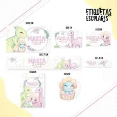 Kit de etiquetas escolares personalizadas – 134 etiquetas