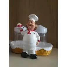 Cozinheiro Porta Paliteiro Saleiro Cupcake Brinde Acessórioluxo