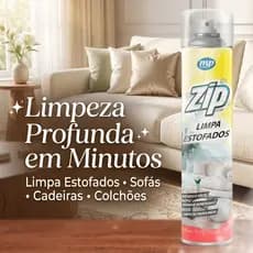Limpa Estofado Zip Clean Limpeza Profunda Eficiente Prática Rápida para Sofá Banco de Carro Carpete