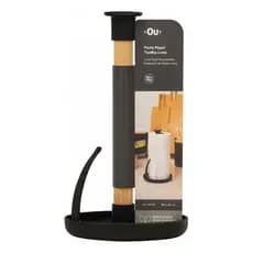 Porta Papel Toalha De Mesa Suporte Rolo Bambu Cozinha