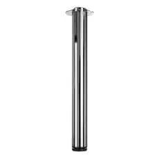 Pé Para Mesa/bancada Redondo Regulável Cromado 75cm