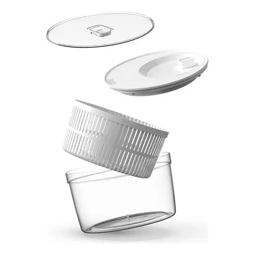 Centrífuga Secador De Salada Folhas Verduras Clear Fresh 5,5 Litros Marca Ou Livre De BPA