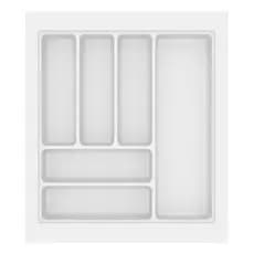 Organizador Porta Talheres Separador Gaveta Branco Lj-0803