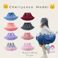 Saia Tutu Saia Azul Princesa Saia Pronta para Estoque Saia Gaze Saia Sólida Cor da Roupa Infantil Saia Puff Girls