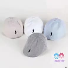 Chapéu De Bebê Boina Boy Travel Kids Cap Casual Toddler OOTD Design Formal Liso Branco Bege
