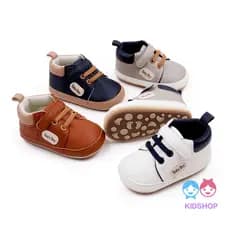 Novo estilo de sapatos infantis para bebês/tênis retrô britânicos com sola macia para bebês