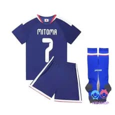[Tamanho 14-30] 26-27 Casa No. 7 Uniforme de Futebol da Seleção Nacional Camisa Uniforme da Seleção Infantil