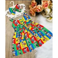 vestido infantil moda baby roupa mesversario menina personagem