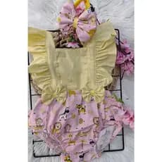 JARDINEIRA ROMPER SAFARE MODA MESVERSARIO ALGODÃO MODA RN