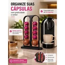 Suporte para cápsulas de café organizador.