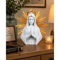 Imagem Nossa Senhora  – Escultura Religiosa para Mesa, Altar e Decoração Católica