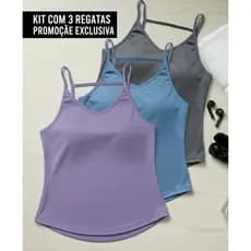 Kit 3 Regatas Feminina Dry Fit Ou Unidade Academia Fitness Treino Blusa Furadinha  ⚠️LEIA A DESCRIÇÃO⚠️