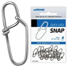 Kit Snap Pesca Quick Lock 20un Marine Presilha Isca Artificial Engate Rápido Tucunaré Traíra Robalo