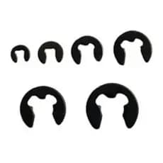 10 Unidades de Anilha Anel Elástico Retenção Trava Eixo Clip Arruela 3 Dentes Grampo 12mm 10mm 9mm 8mm 7mm 6mm 5mm 4mm 3,2mm 2,3mm 1,9mm