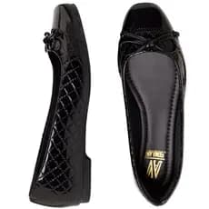 Sapatilha Feminina Bailarina Bico Quadrado Loafer Confortável Via Angel 79.01