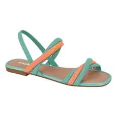Sandalia Moleca Flat Rasteirinha Tiras Cruzada Confortável 5435.542