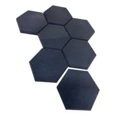 Espuma Acústica Hexagonal C/10 Und 30cm X 3,5cm Lisa