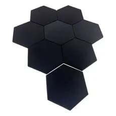 Espuma Acústica Hexagonal 30cm X 2cm Lisa Kit C /70 Placas