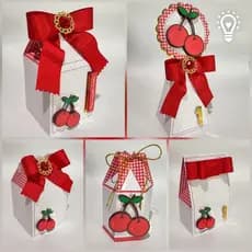 Kit 15 caixas Festa Cereja e outros Lembrancinhas Personalizadas