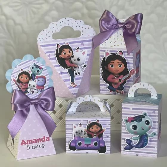 Kit 15 caixas Festa a casa Magica da gaby e outros Lembrancinhas Personalizadas