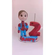 Topo bolo em biscuit homen aranha