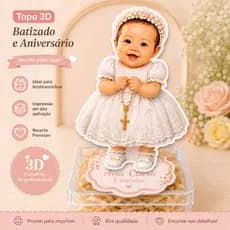 Kit Aplique 3D Tag Personalizada Tema, Aplique em pé, Festa, Lembrancinha