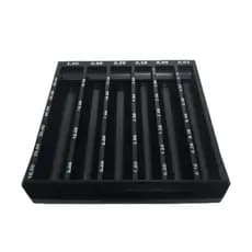 Porta Moedas Organizador para Caixa Balcão 17x15cm tipo Estojo Preto