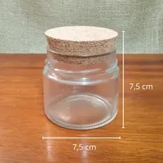 12 Potes de Vidro La Pianezza 210ml com Rolha Cortiça