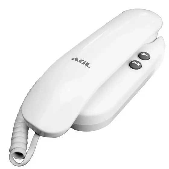 Interfone AGL S-100 branca com botão de acionamento para fechadura adicional