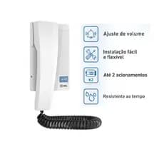 Interfone Eletrônico Residencial Advance Branco HDL
