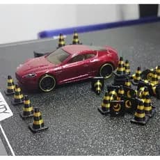 kit cones, Cones miniatura, 30 unidades, miniatura 1:64, diorama hotwheels.