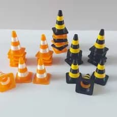 CONES MINIATUARA ESCALA 1:43, cone miniatura na escala de 1:43 feita em impressão 3d