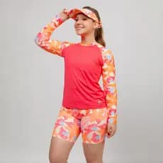 Conjunto de Praia Blusa Uv + Short De Praia Fitness + Brinde Viseira Roupa de Banho Modesta
