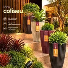 Vaso de Planta de Polietileno Decorativo Coliseu