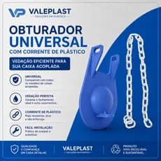 Obturador Caixa Acoplada Universal Valeplast