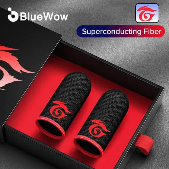 BlueWow Manga De Dedo Para Jogos , Luvas Acessórios Controladores De Respiráveis De Fibra Polegar À Prova De Suor